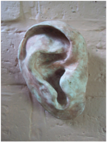 sculpture of an ear.