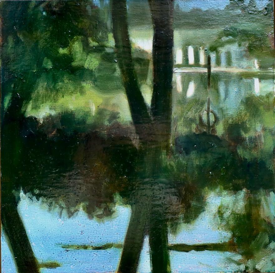 A painting of trees and water

Description automatically generated